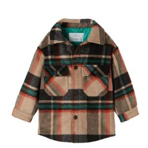 Zara Plaid Coat